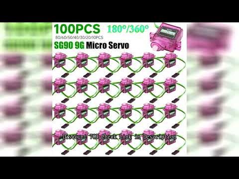 10-100PCS SG90 9G Micro Servo Motor 180/360 Degrees For Fixed-Wing Micro Gear RC Robot Helicopter Ai