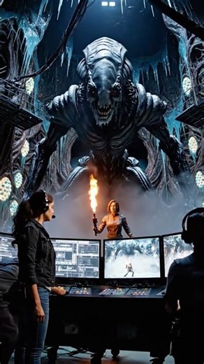 Face to Face with the Alien Queen #aliens #shorts #behindthescenes