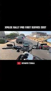 Hero xpulse 200 first service cost #telugumotovlogger #xpulse200 #firstservice #dji #telugushorts