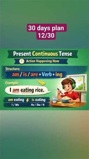 Present Continuous Made Easy#PresentContinuousTense #EnglishGrammar#Tenses #LearnBasicEnglish #SSLC