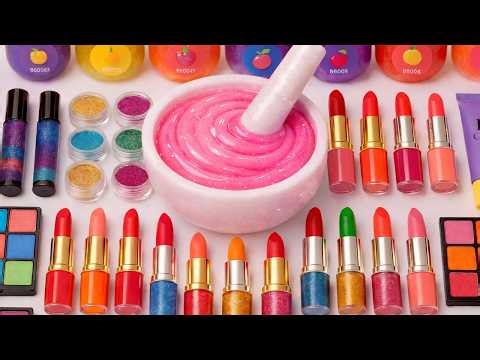 Satisfying Slime ASMR 🌈 DIY How To Make Rainbow Slime Mixing Random Makeup Random Things