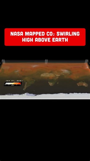 Watch CO2 Actually Move Through Earth's Atmosphere (NASA Data, Jan–Feb 2021)