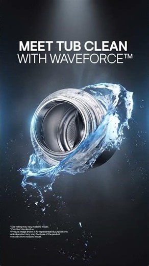 Tub Clean with WaveForce™ | LG Commercial Washing Machine | LG India​