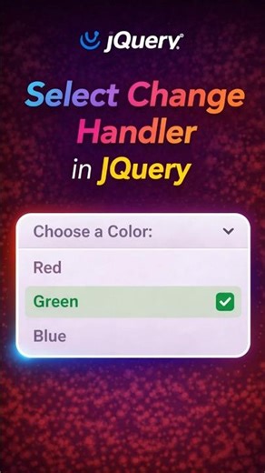 Select Change Event in jQuery | Dropdown Value Detect Tutorial #coding #shorts