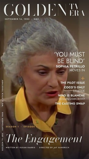 The Golden Girls - The Engagement s01e01 - Cover #thegoldengirls #goldentvera #sitcom #comedy #funny