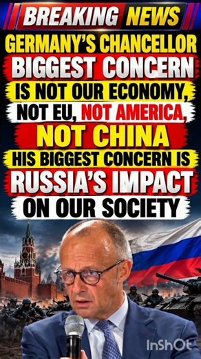 🇩🇪 Germany’s Chancellor Merz Warns: Russia’s Influence Is His Biggest Concern