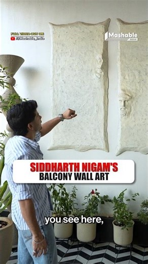 What Makes Siddharth Nigam’s Balcony Wall Art So Eye-Catching? | Mashable India | #viral #shorts