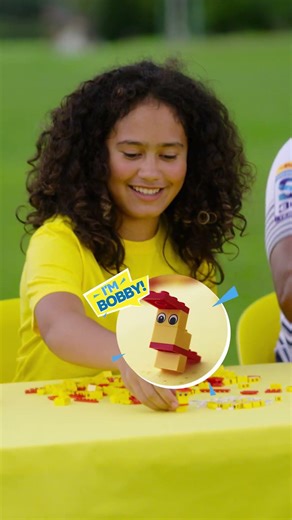 LEGO® Duck Build Challenge | Sam Nock & Ofa Tu’ungafasi, Blues Rugby Team (New Zealand) 🦆
