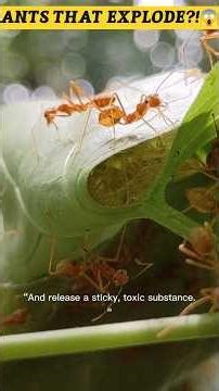 These Ants Explode on Purpose 😳 #facts #factwide #animals