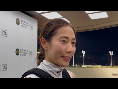 10/28/2026 Interview with Jockey Britney Wong after winning on "Winning Dragon"