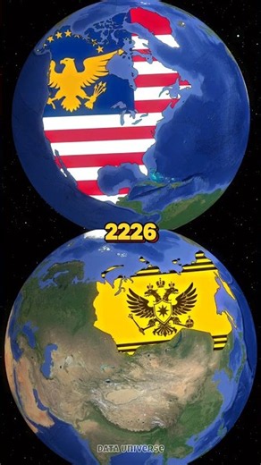 Evolution of United States & Russia in Next 400 Years #maps #history #historymap