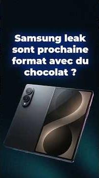 Le nouveau Samsung Galaxy Z Fold 8 Wild leaké