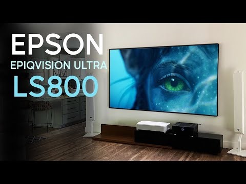 Epson LS800 Ultra Short Throw Laser Projector Review | 4000 Lumens 4K Smart Cinema