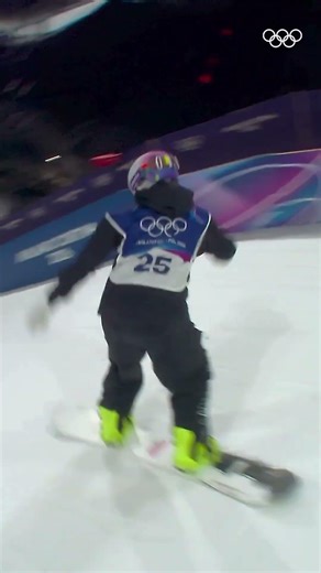 Lucia Georgalli stayed locked in and landed a massive run on her Olympic debut! #MilanoCortina2026