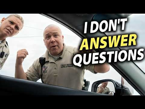 Driver Outsmarts the Cops! “I Don’t Answer Questions” — Owned on Camera