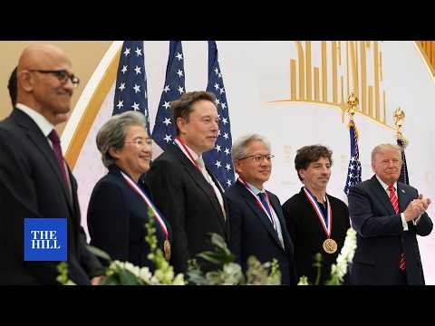 Trump awards Elon Musk, Jensen Huang, Michael Dell and others science and tech medals