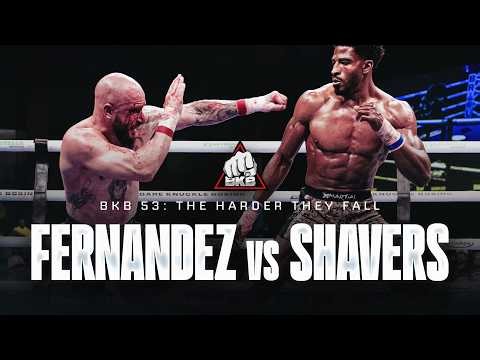 FULL Bare Knuckle Fight | Jose Fernandez vs. Brandon Shavers | BKB 53: The Harder They Fall