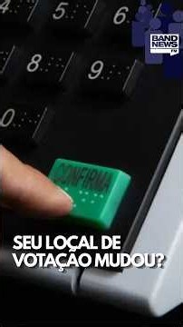 Seu local de votação mudou? #bandeleicoes2026