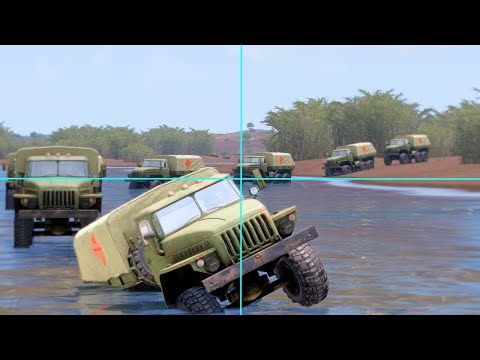 Russian Backup Ammo Column Stuck In Muddy Swamp Wiped Out By Missile