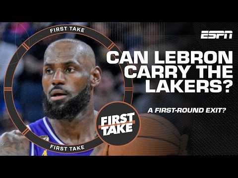 Can LeBron CARRY the Lakers without Doncic & Reaves in the first round? 👀 | First Take