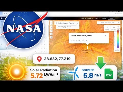 NASA POWER Tutorial: Extract Solar Radiation, Latitude, Longitude & Weather Data Easily