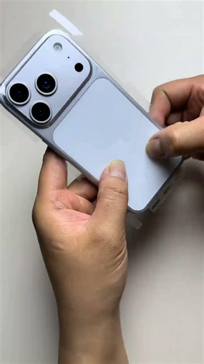 iPhone 17 Pro Max Silver ✨ Transparent Wrap Installation – No Bubble Perfect Finish! 😳🔥