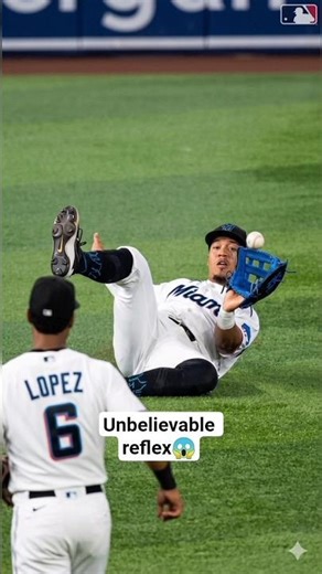 Unbelievable Outfield Catch by Miami Marlins | #mlb #highlights #sports #sports