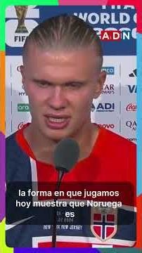 Erling Haaland admits his emotion after scoring the brace that led Norway to victory over Brazil