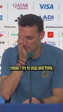 Argentina’s Scaloni IN TEARS after World Cup final defeat 😢🇦🇷