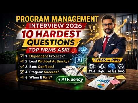 Program Management Interview 2026: 10 Hardest Questions Top Firms Ask