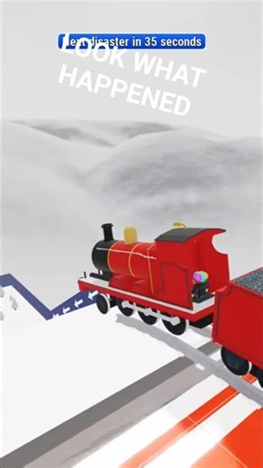 THOMAS AND FRIENDS Crashes Surprises Downhill Train Crash Railway 4 | Accidents Will Happen #shorts