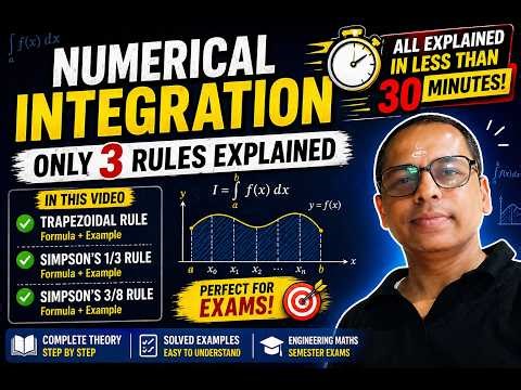 Numerical Integration in 30 Minutes 🔥 Trapezoidal + Simpson’s Rules Explained