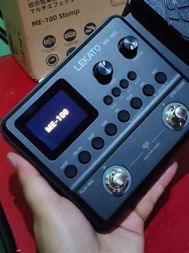 Lekato ME-100 Stomp Multi Effects for Guitar and Bass #fypシ #lekato #guitartok