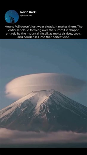 Mount Fuji doesn’t just wear clouds