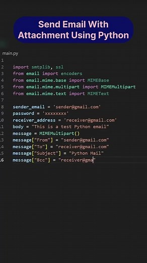 Here is how you can send an Email using Python🫡
