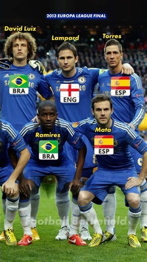 Chelsea FC squad vs SL Benfica Final Europa League 2013🔥Nations❤️#footballshorts #chelsea #uel