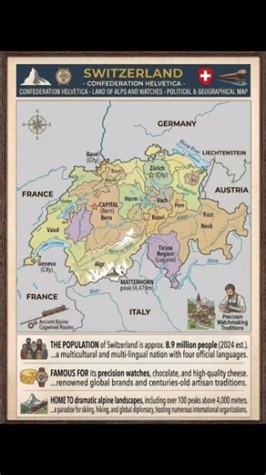 map of Switzerland 🇨🇭