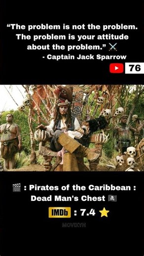The Problem Isn’t the Problem ⚔️ | Jack Sparrow’s Coldest Line ☠️ #piratesofthecaribbean #disney