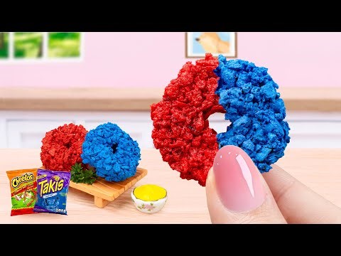 Diy Miniature | How To Cook Miniature Shrimp Cheese Donut So Delicious