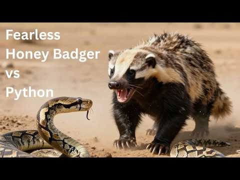 Fearless Honey Badger vs Python