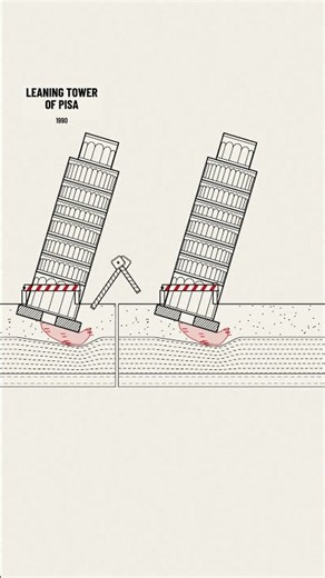 How digging under its high side saved the Tower of Pisa