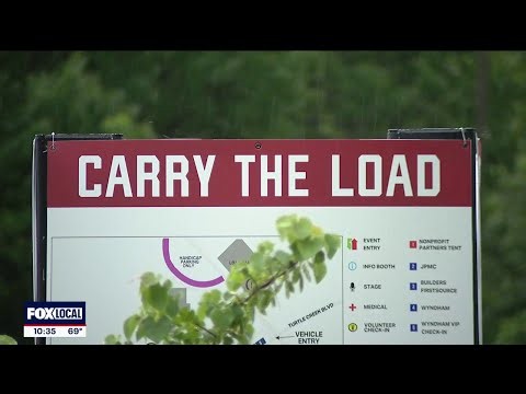 Carry The Load March continues through rain, lightning