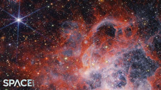4K footage: James Webb Space Telescope's view of breathtaking star-forming region NGC 604