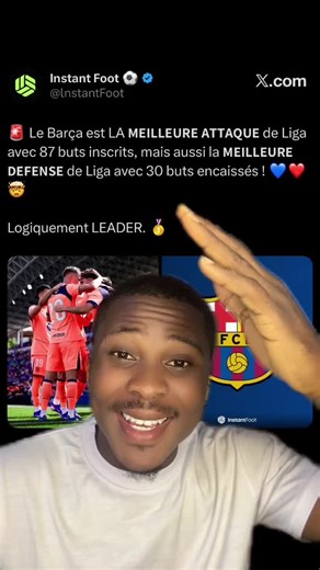 Le Barça est LA MEILLEURE ATTAQUE de Liga mais aussi la MEILLEURE DEFENSE de Liga #laliga #barcelona #hansiflick #football #barcelonafc🔴🔵