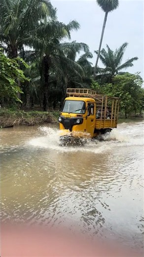 PIAGGIO APE Autorickshaw 3 Wheeler Vs Deep Flood Water 🌊 ! #autorickshaw3wheeler
