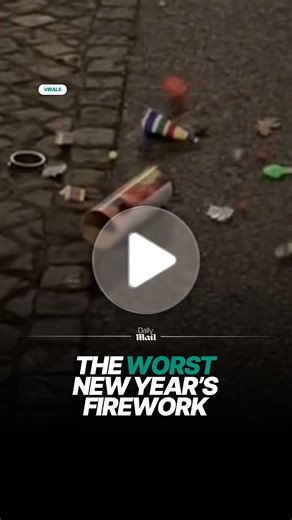 That sums up their start to the year 😂 #newyears #fireworks #fail | Daily Mail Video