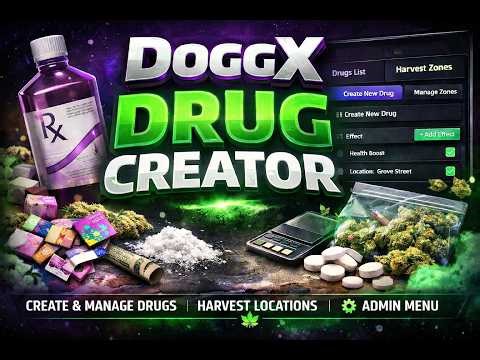 💉 Dynamic Drug Crafting + Harvesting System | FiveM QBCore/Qbox Script