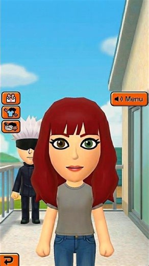 EMI x Gojo in Tomodachi Life 😂🏝️ #tomodachilife #gojo #gaming