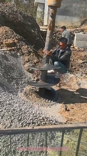 Riding A Giant Construction Auger Drill | Extremely Dangerous Workplace Stunt