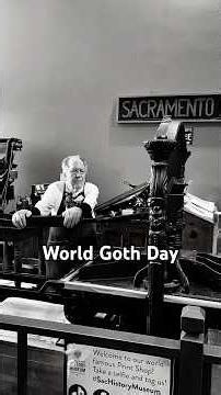 Howard discusses and prints some Gothic wood type for World Goth Day (May 22)
